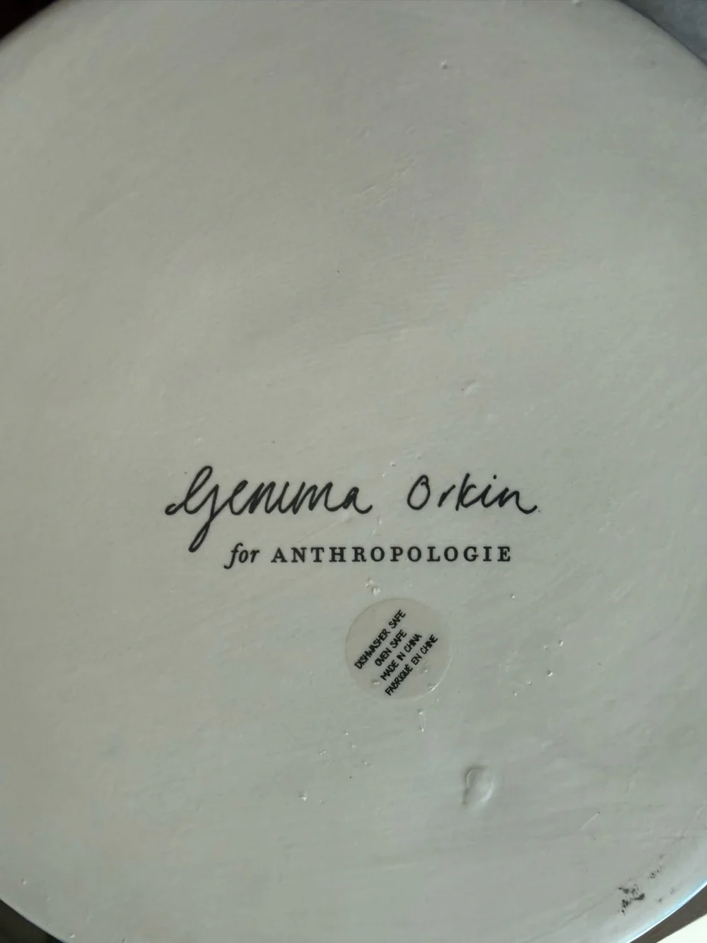 Anthropologie x Gemma Orkin Painted Pup Pie Dish